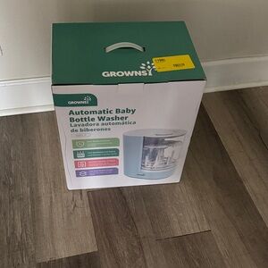 Grownsy Automatic Baby Bottle Washer - Green and White